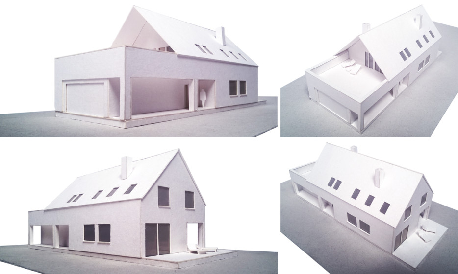 projekt domu jednorodzinnego opole makieta