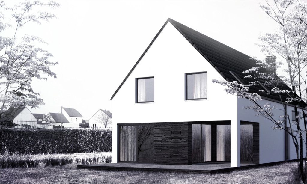 projekt domu jednorodzinnego Opole wizualizacja 3